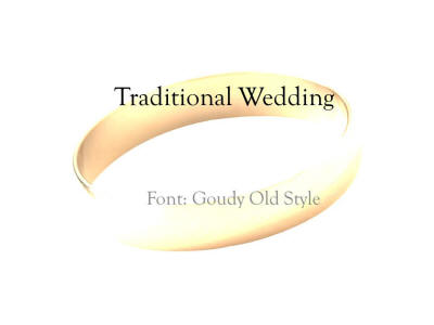 traditional wedding presentation template