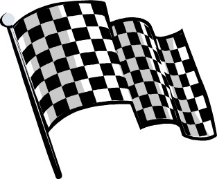 Black  White Clip  Auto Racing on Black And White Racing Flag Clip Art